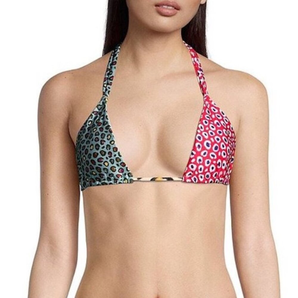 Farm Rio Leopard Patch Bikini Top Only - Picture 3 of 6